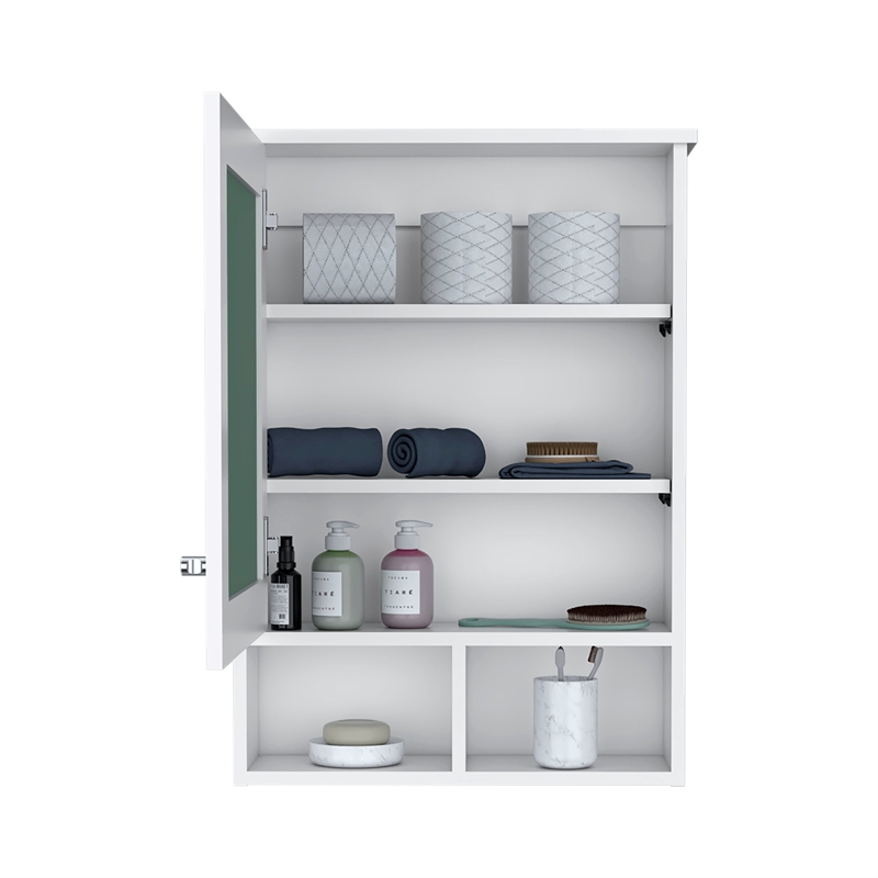 Vina Medicine Cabinet Engineered Wood White