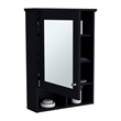 Vina Medicine Cabinet Engineered Wood Black