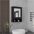 Vina Medicine Cabinet Engineered Wood Black