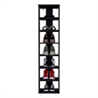 Odesto Vertical Shoe Rack Engineered Wood Black