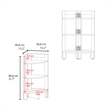 Riga Corner Side Table Engineered Wood White