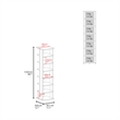 Odesto Vertical Shoe Rack Engineered Wood White