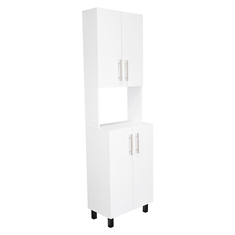 Linden Kitchen Pantry Engineered Wood White