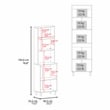 Linden Kitchen Pantry Engineered Wood White