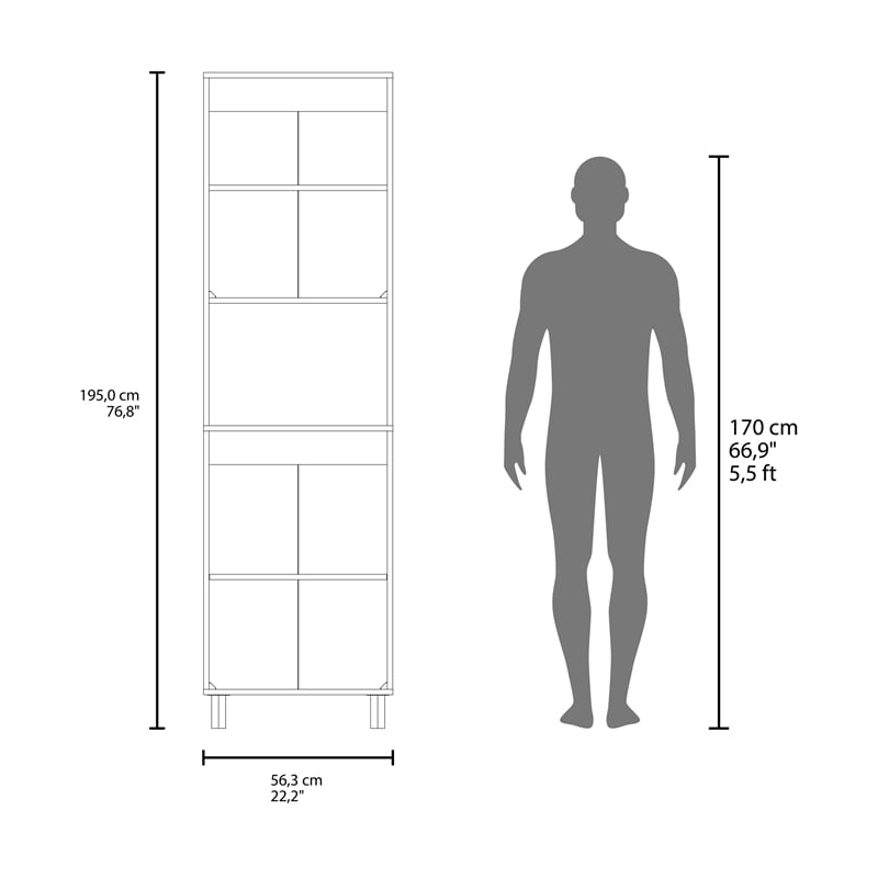 Linden Kitchen Pantry Engineered Wood White