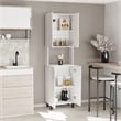 Linden Kitchen Pantry Engineered Wood White