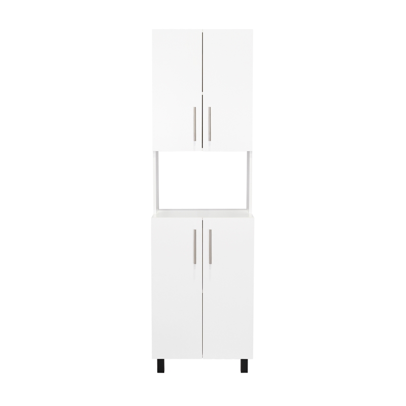 Linden Kitchen Pantry Engineered Wood White