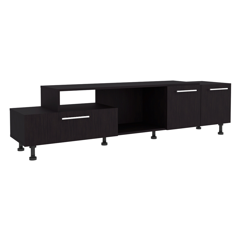 Athol 69 Wide Tv Stand Engineered Wood Black