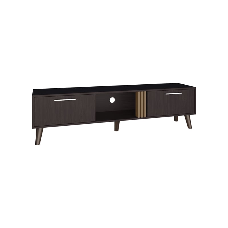 Vance 63 Wide Tv Stand Engineered Wood Black