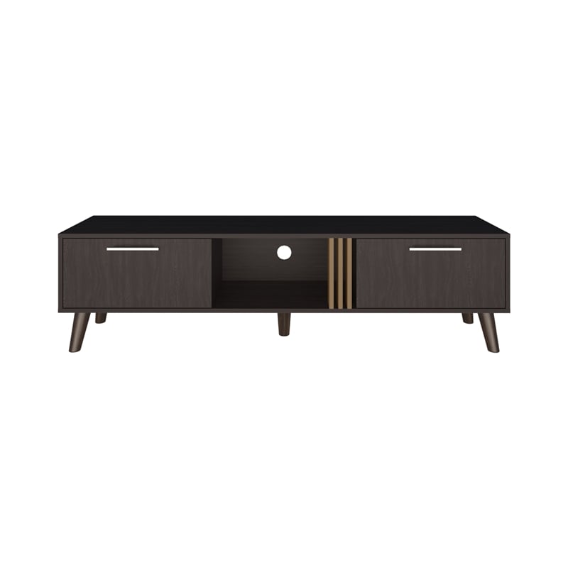 Vance 63 Wide Tv Stand Engineered Wood Black