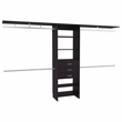 Plego 3 Closet Engineered Wood Black