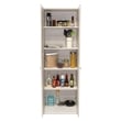 Multistorage Pantry Engineered Wood Pearl
