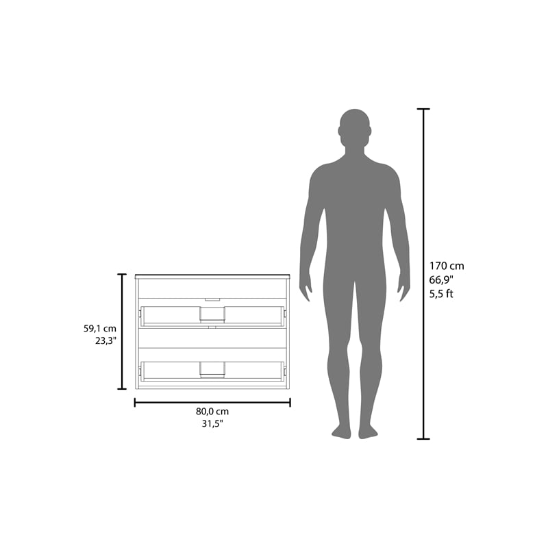 Bathroom Cabinet Opalo  Engineered Wood White