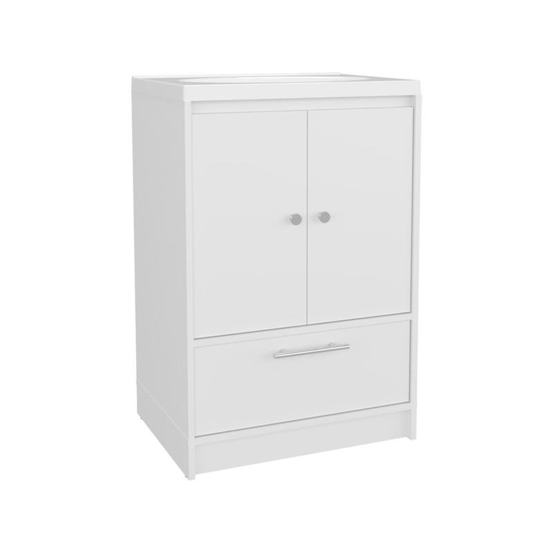 Bathroom Vanity with Two Doors Madison Engineered Wood White
