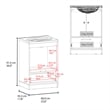 Bathroom Vanity with Two Doors Madison Engineered Wood White