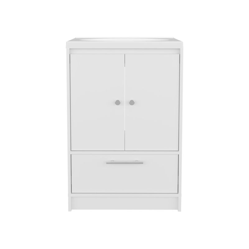 Bathroom Vanity with Two Doors Madison Engineered Wood White