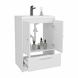 Bathroom Vanity with Two Doors Madison Engineered Wood White