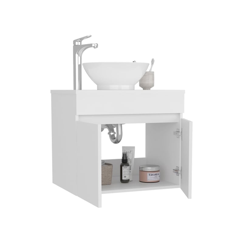 Vessel Sink Vanity Manchester  Engineered Wood White