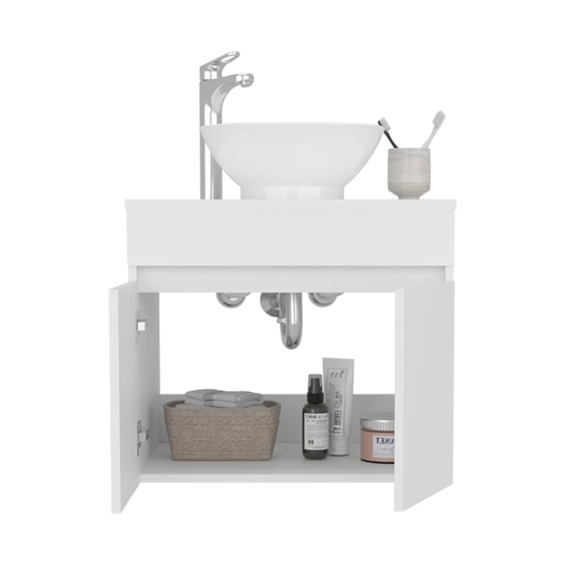 Vessel Sink Vanity Manchester  Engineered Wood White