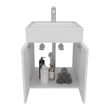Bathroom Vanity Meka 45 Engineered Wood White