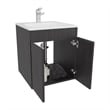 Bathroom Vanity 45 Meka Engineered Wood Black