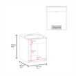 Bathroom Vanity 45 Meka Engineered Wood Black