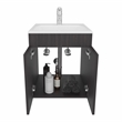 Bathroom Vanity 45 Meka Engineered Wood Black