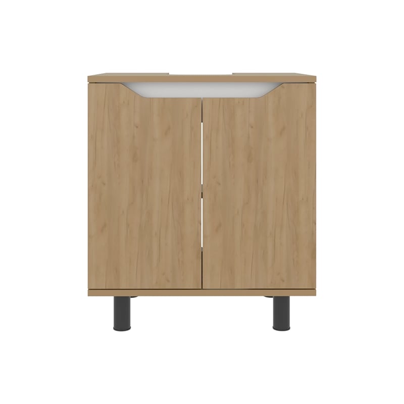Marlo Under Sink Cabinet  Engineered Wood Natural Oak