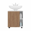 Pascuale Under Sink Cabinet Two Side Shelves Engineered Wood Multi-Color