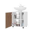 Pascuale Under Sink Cabinet Two Side Shelves Engineered Wood Multi-Color