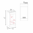 Madrid Bathroom Vanity Engineered Wood Multi-Color
