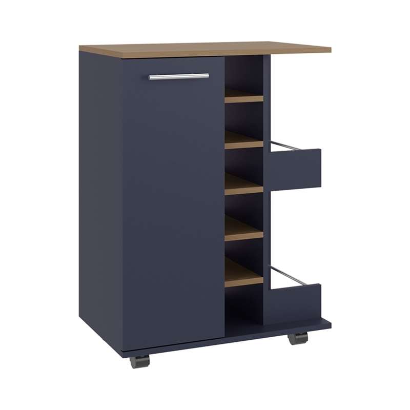 Bar Cart Engineered Wood Multi-Color