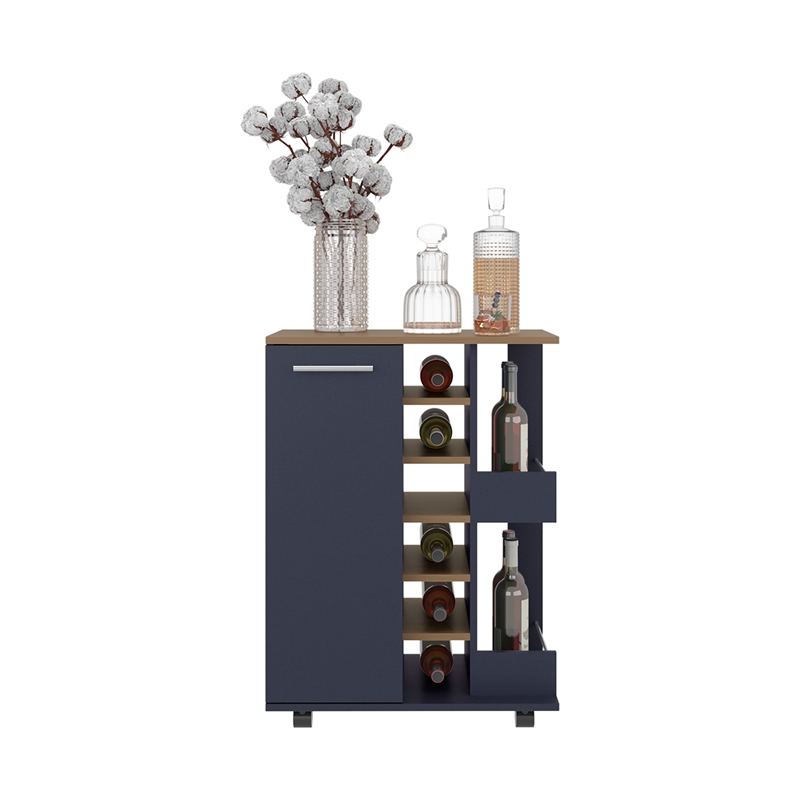 Bar Cart Engineered Wood Multi-Color
