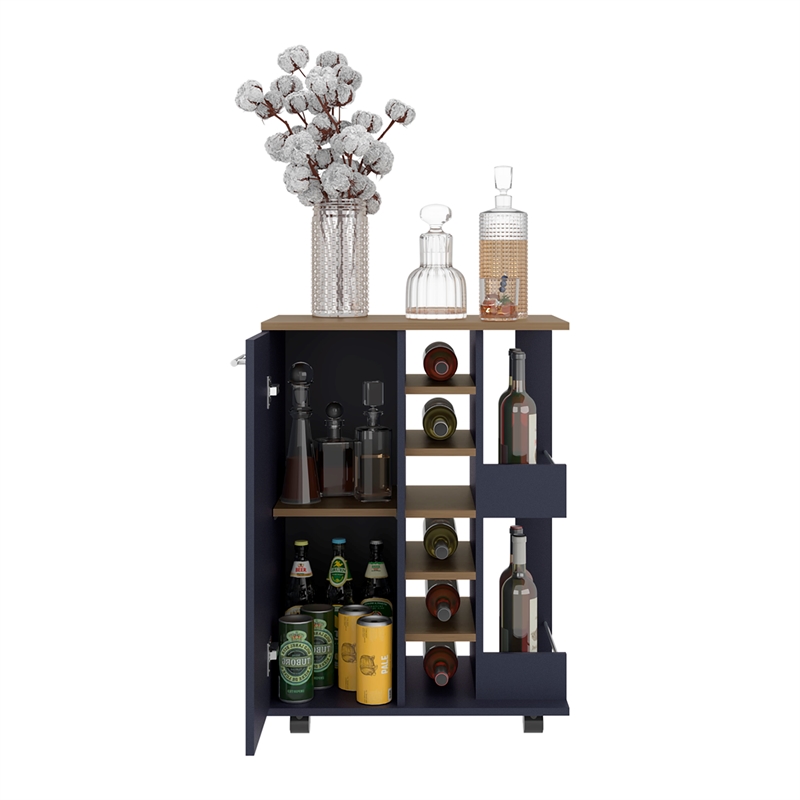 Bar Cart Engineered Wood Multi-Color