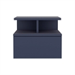 Adele Floating Nightstand Engineered Wood Blue