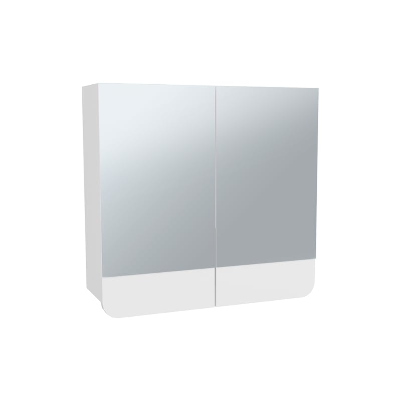Luv Mirror Medicine Cabinet   Engineered Wood White
