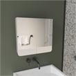 Luv Mirror Medicine Cabinet   Engineered Wood White