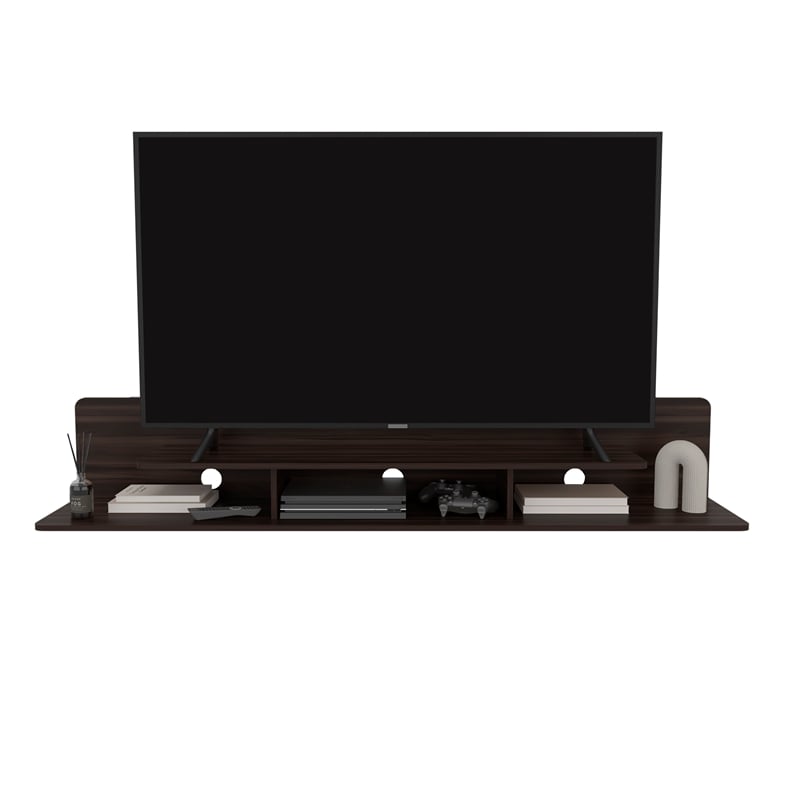 Marquis Floating Tv Stand Engineered Wood Stained Walnut