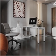 Alfie Rotable Desk 72 Wide Engineered Wood White