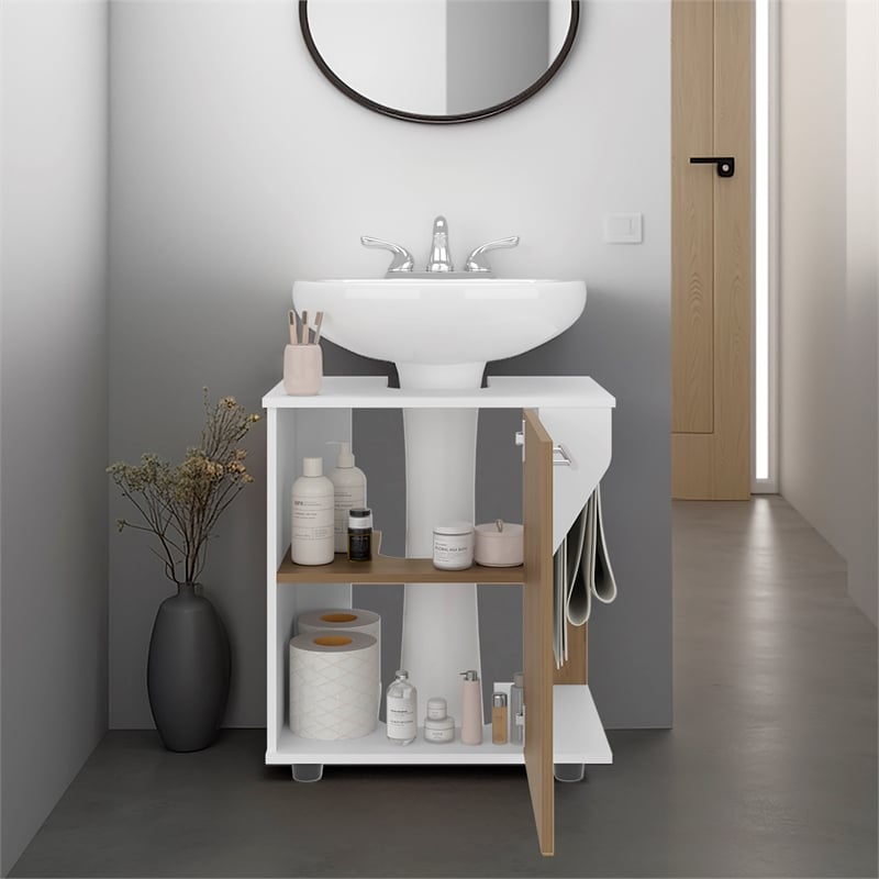 Phillips Under Sink Cabinet Engineered Wood Natural Oak