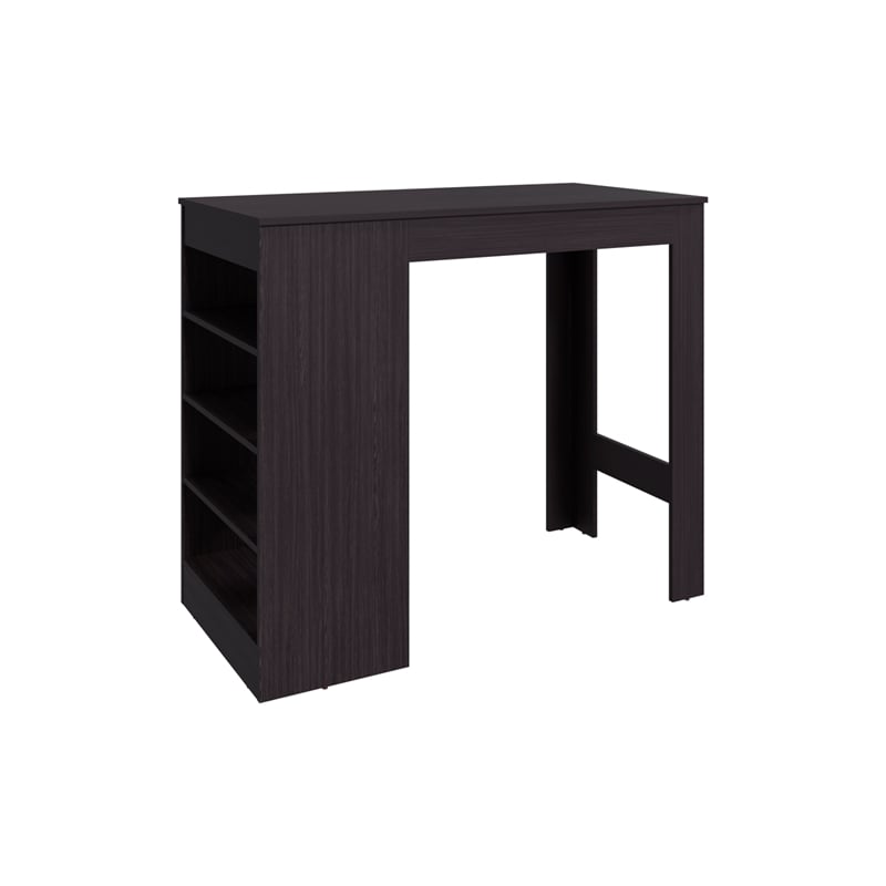 Greer Counter Table Engineered Wood Black