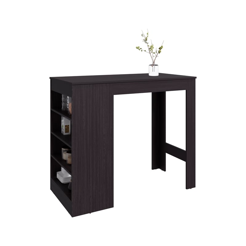 Greer Counter Table Engineered Wood Black