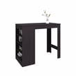 Greer Counter Table Engineered Wood Black