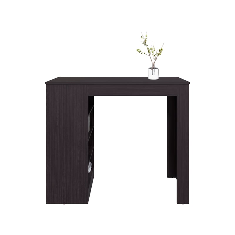 Greer Counter Table Engineered Wood Black
