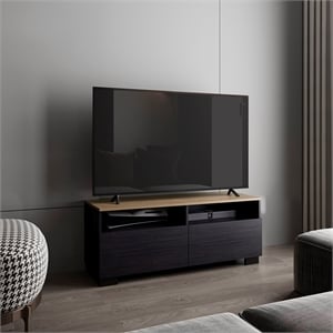 Colman Minimalist Tv Stand Engineered Wood Multi-Color