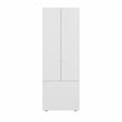 Home 3 Doors Closet System Engineered Wood White