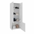 Home 3 Doors Closet System Engineered Wood White