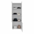 Home 3 Doors Closet System Engineered Wood White