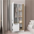 Tuhome Vance Armoire With Double Doors in Beige
