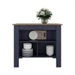 Tuhome Cala Kitchen Island Three Open Shelves in Multicolor
